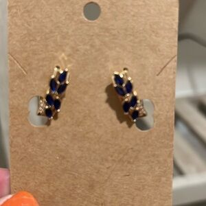 New blue zircon fashion earrings